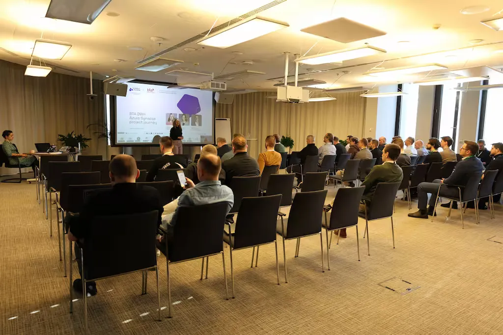 Presentation session with engaged audience